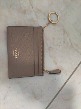Coach Tan/Taupe Mini Skinny Id Case Wallet